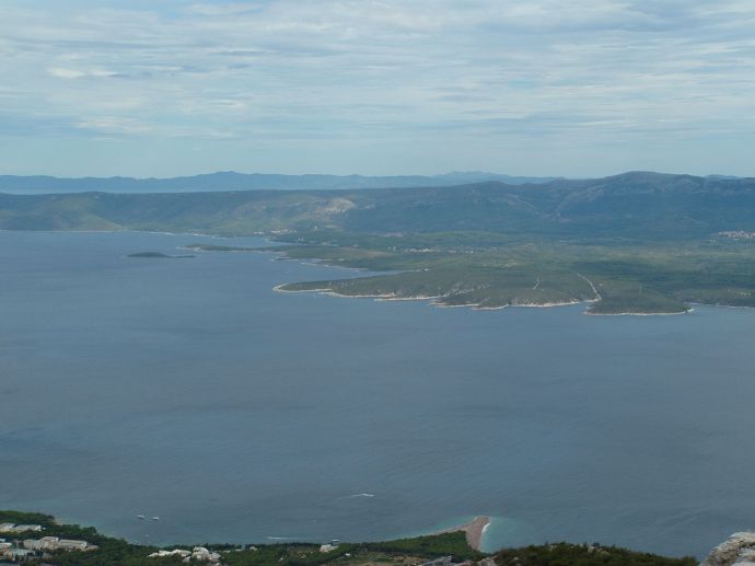 Vista dell'isola di Lesina da Brazza (Brač in croato)